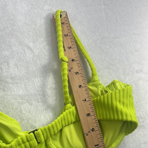 NWT Andie M, XXXL Lime Green The Bermuda Top Terry‎ Cloth Bikini Top NELM - Picture 5 of 16